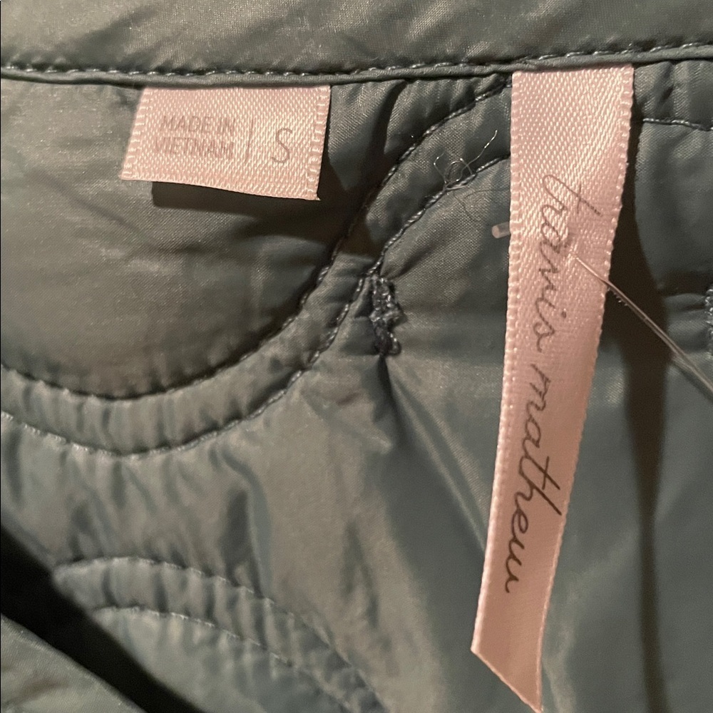 Travis Mathew Teal Quilted Jacket - Picture 2 of 4